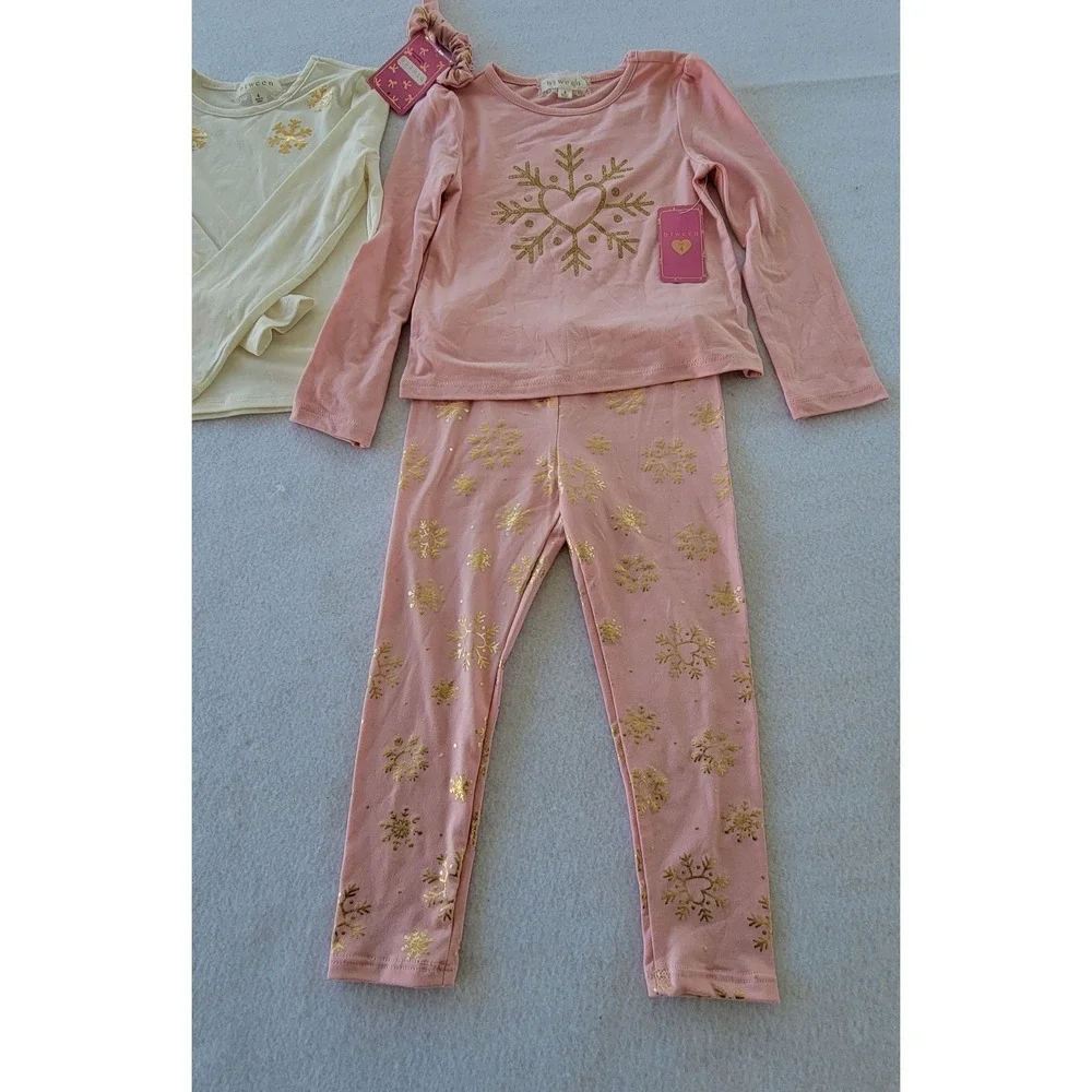 btween girls 4 Piece matching outfit, sweater and leggings with‎ scrunch Sz 4